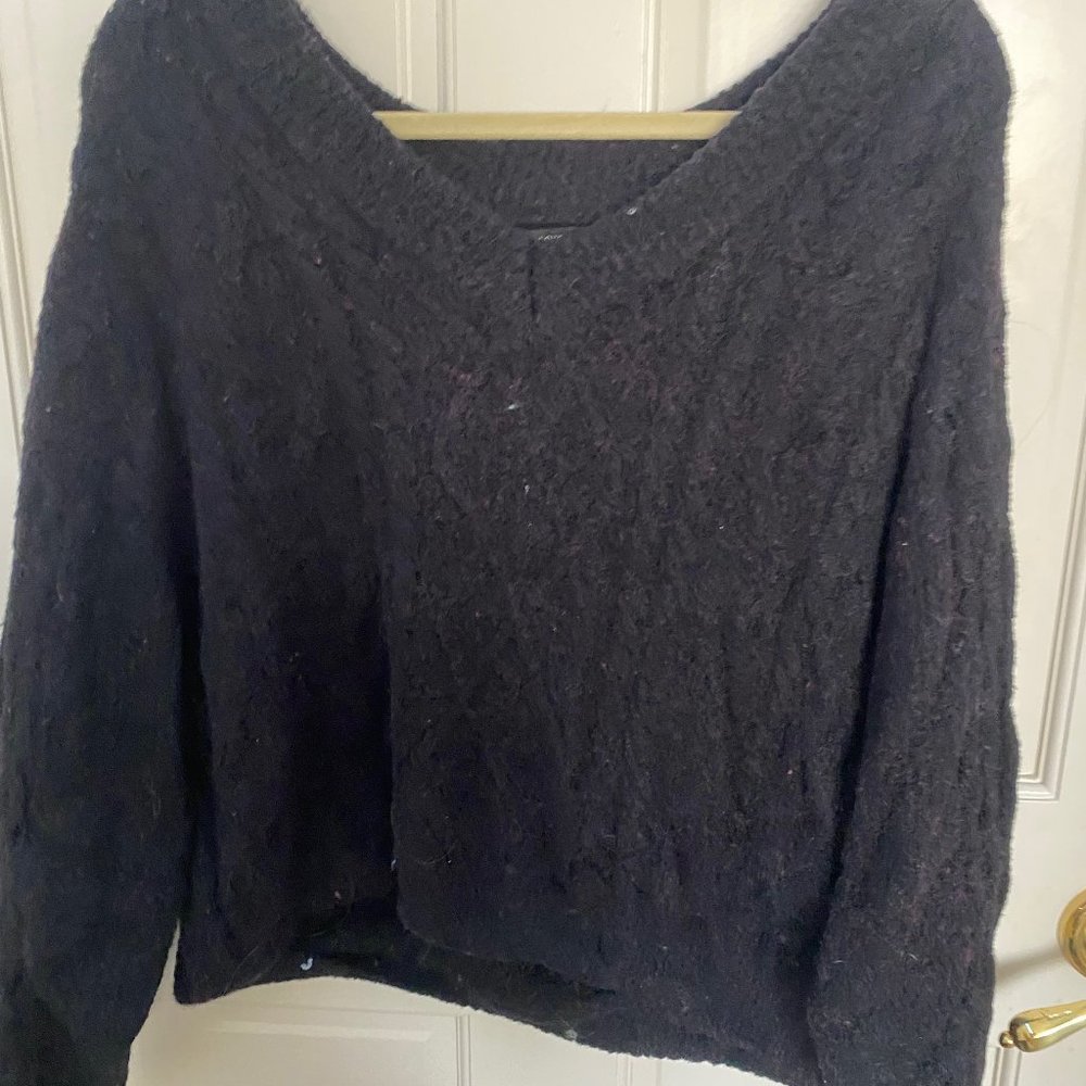 black sweater